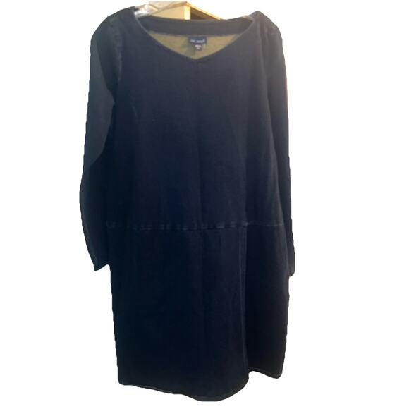 J. Jill Dresses & Skirts - J. JILL Indigo Dress Size Medium Petite Sleeve Stretch Denim Blue Women’s D22